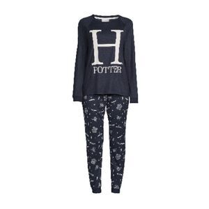 Women’s Harry Potter Long Sleeve Sleep Pajama Lounge & Socks 3-Piece Size XS